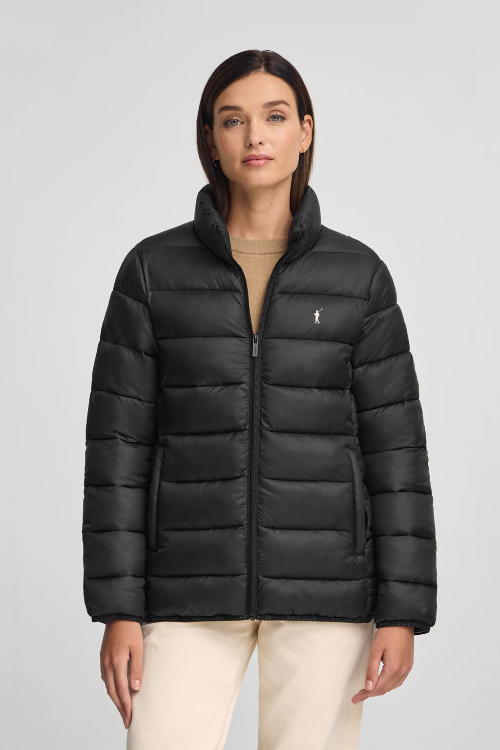 Chaqueta Salma Embroidery negro con logo Rigby Go - Image 2