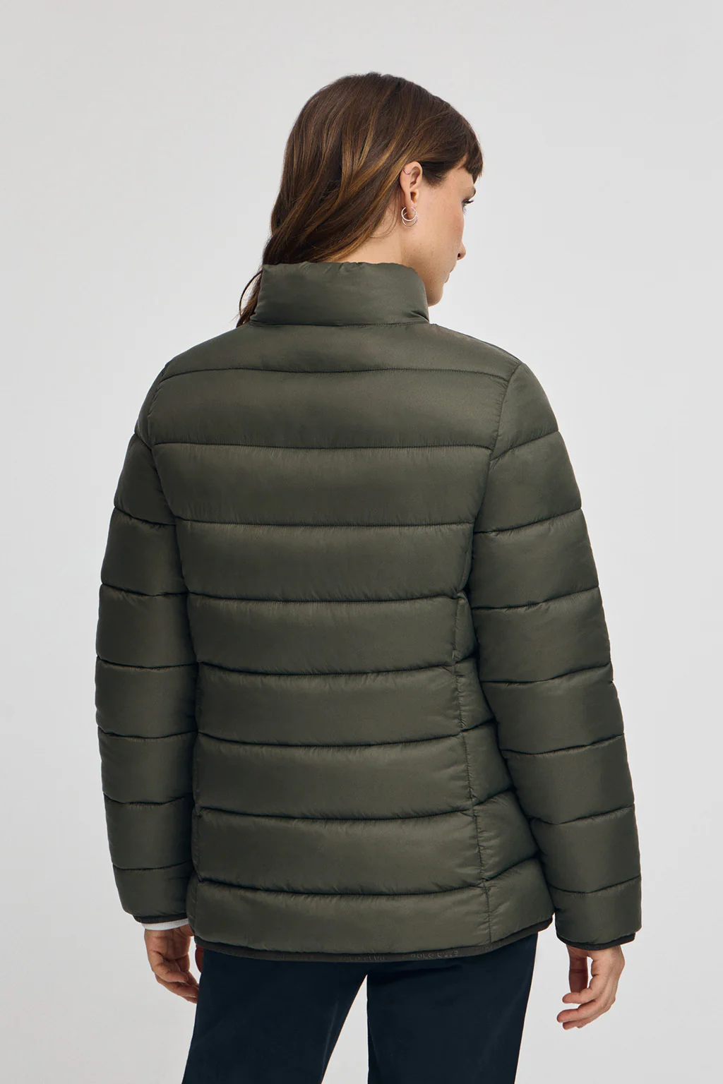 Chaqueta Salma Embroidery verde bosque con logo Rigby Go - Image 4