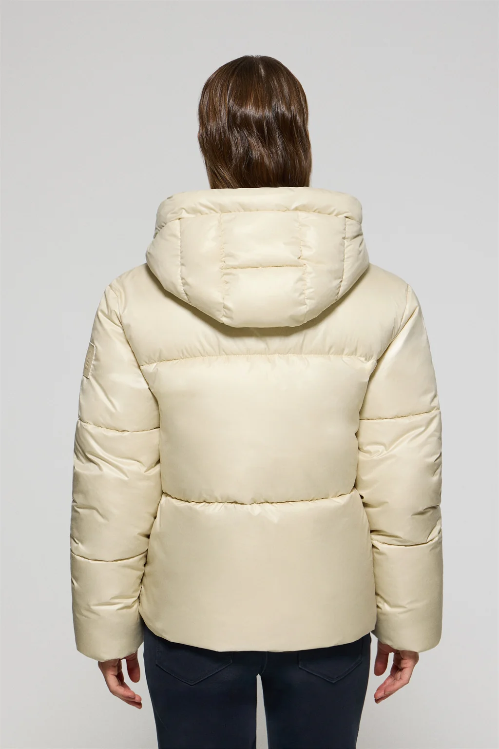 Chaqueta beige corta acolchada Sidney con detalles Polo Club - Image 2