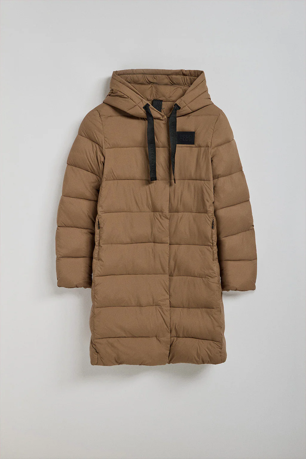 Abrigo marrón Siena de capucha fija y detalles Polo Club - Image 11