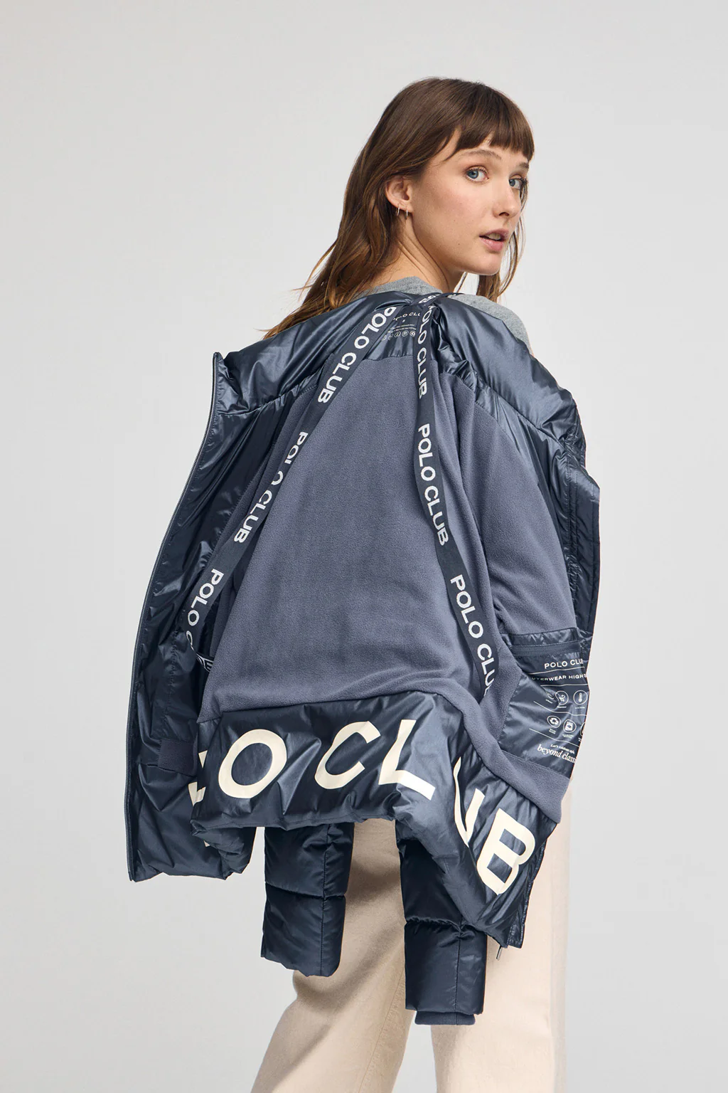 Chaqueta Silvon azul con logo Polo Club - Image 5