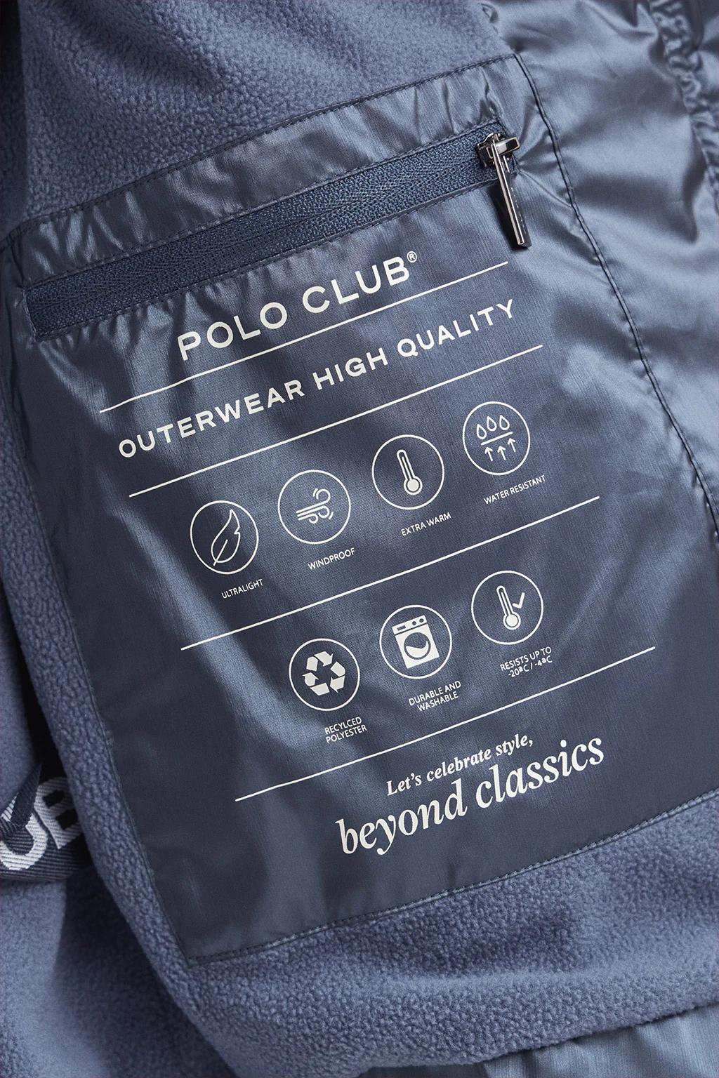 Chaqueta Silvon azul con logo Polo Club - Image 9