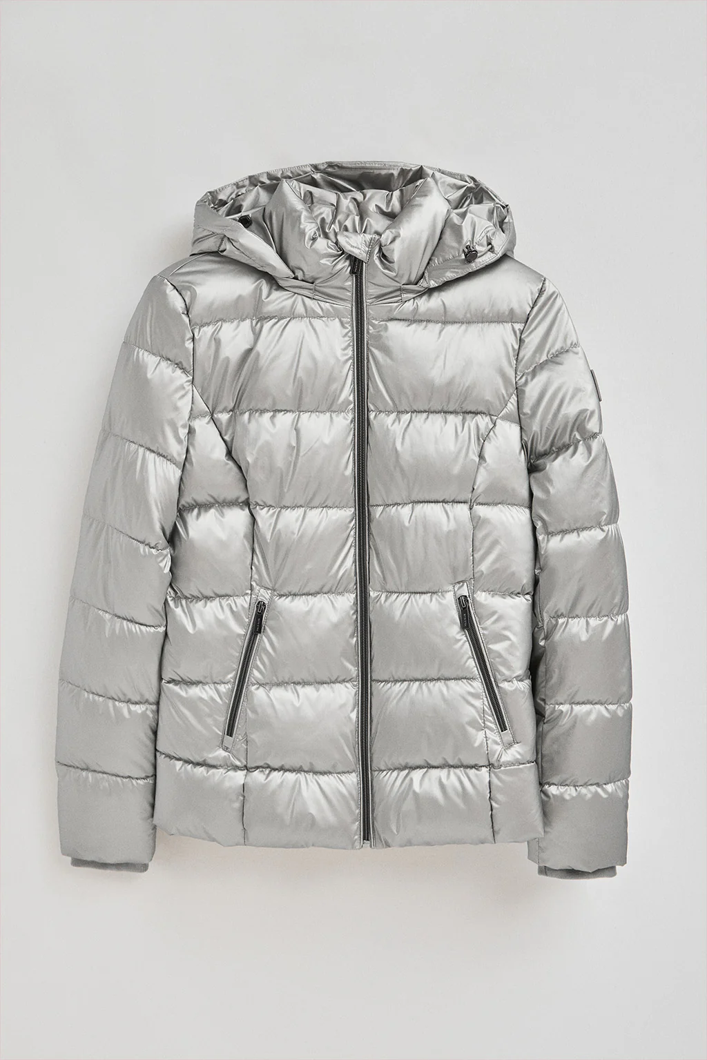Chaqueta Silvon plateado con logo Polo Club - Image 9