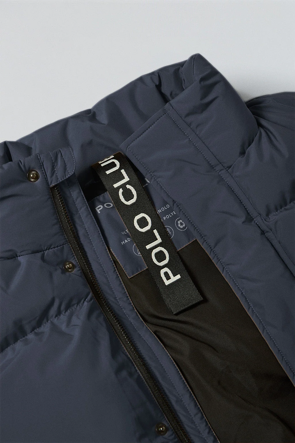 Chaqueta azul marino Slope acolchada con detalles Polo Club - Image 11