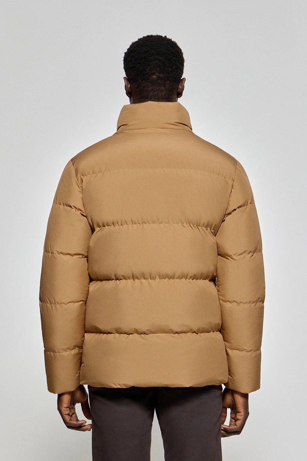 Chaqueta color camel Slope acolchada con detalles Polo Club - Image 8