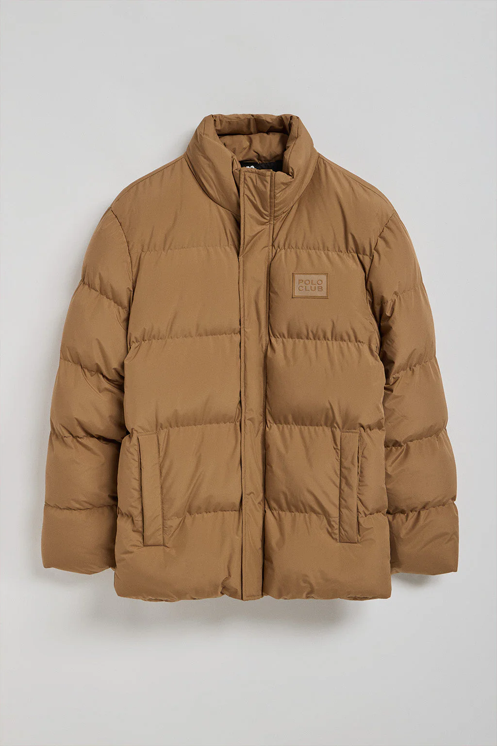 Chaqueta color camel Slope acolchada con detalles Polo Club - Image 9
