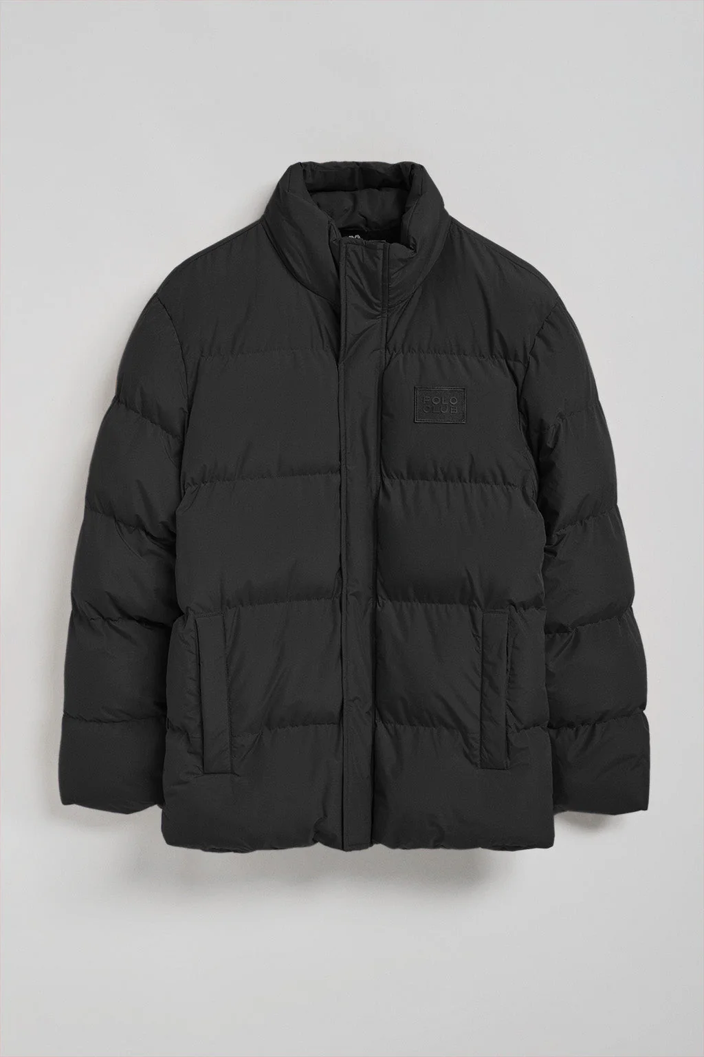 Chaqueta negra Slope acolchada con detalles Polo Club - Image 7