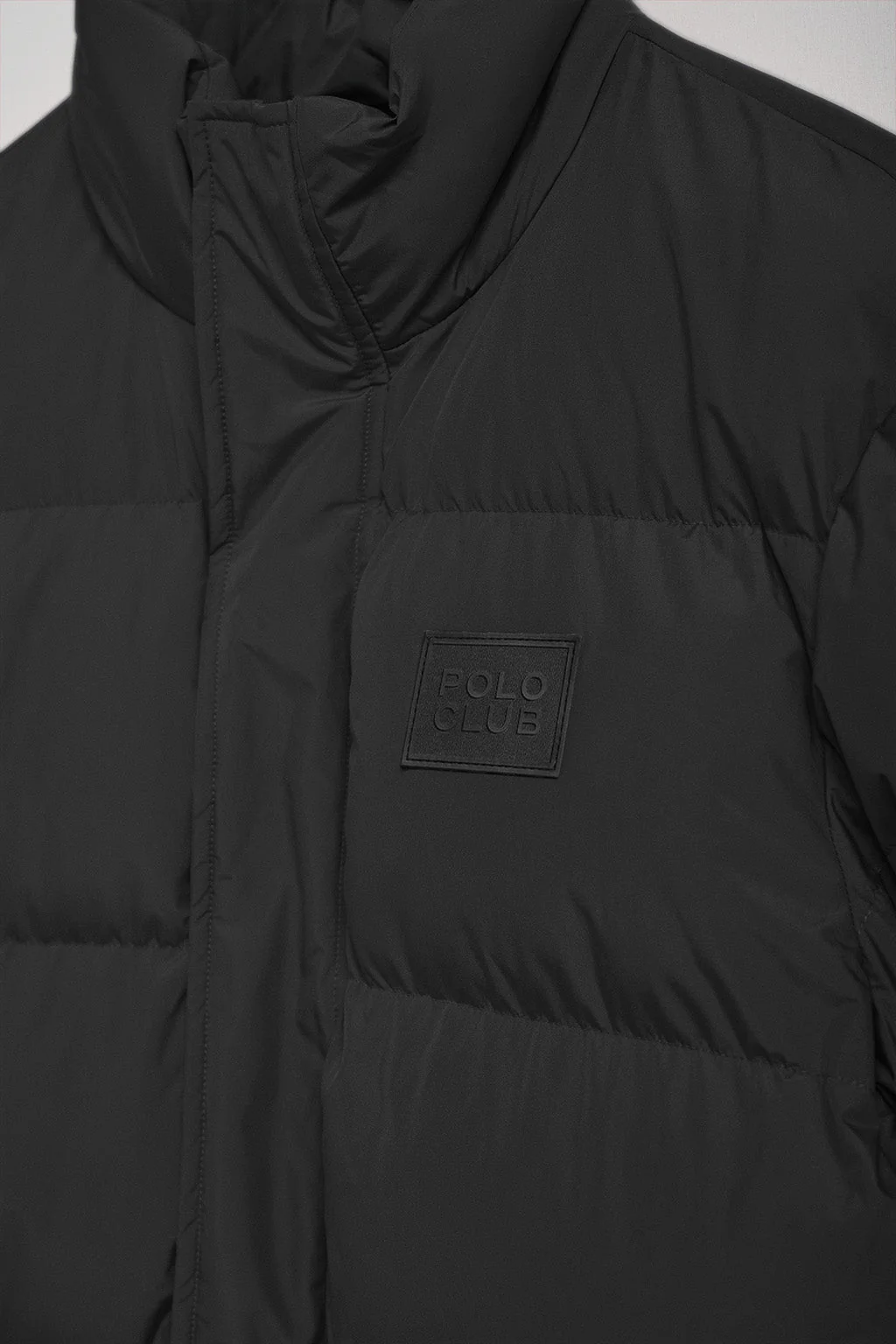 Chaqueta negra Slope acolchada con detalles Polo Club - Image 8