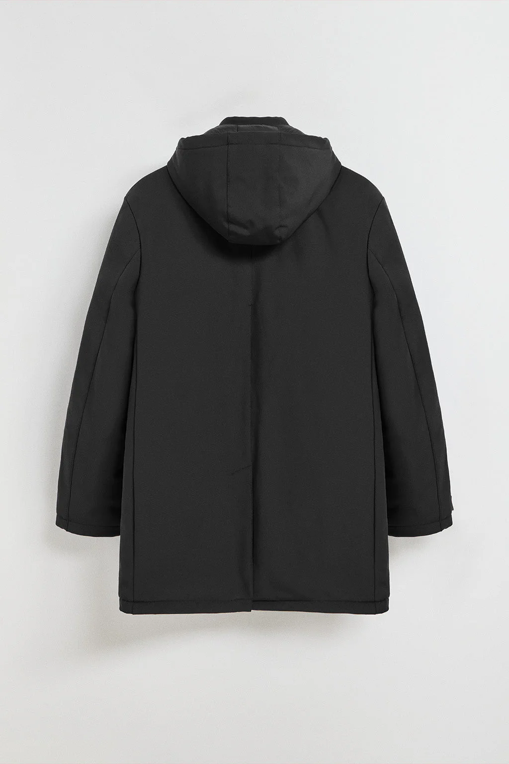 Abrigo Soho clásico negro de capucha desmontable y detalles Polo Club - Image 11