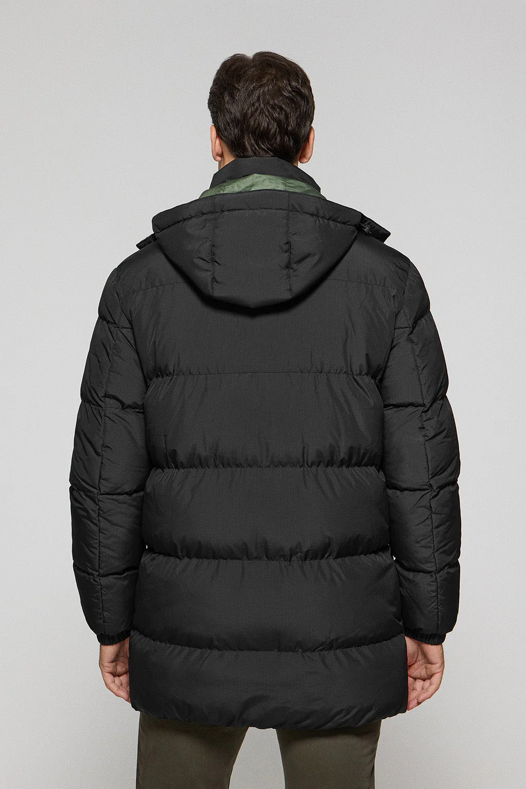 Abrigo negro Staten de capucha desmontable y detalles Polo Club - Image 6