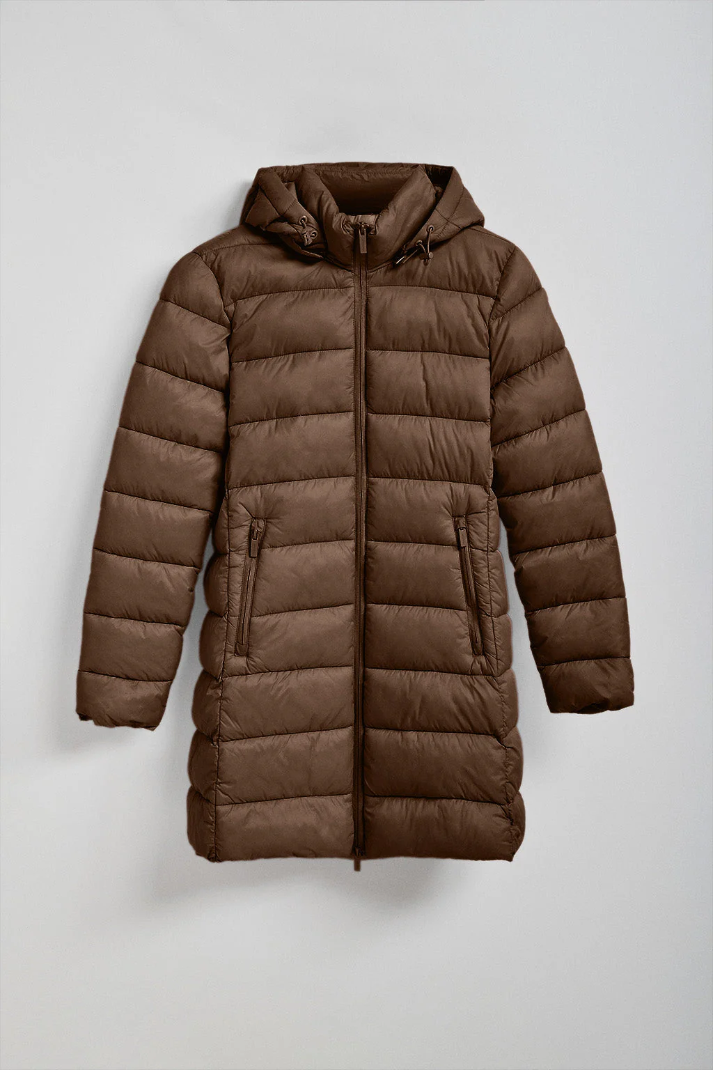 Abrigo Suzette ultralight marrón con parche Rigby Go - Image 10
