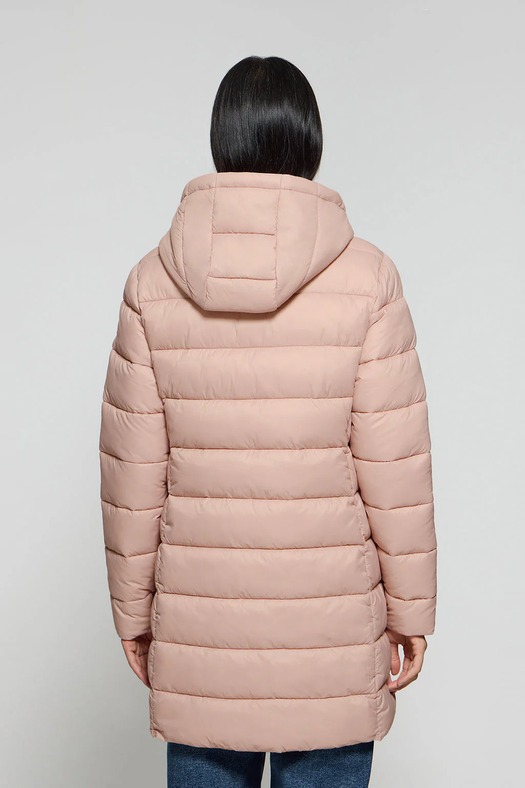 Abrigo Suzette ultralight rosa palo con parche Rigby Go - Image 5