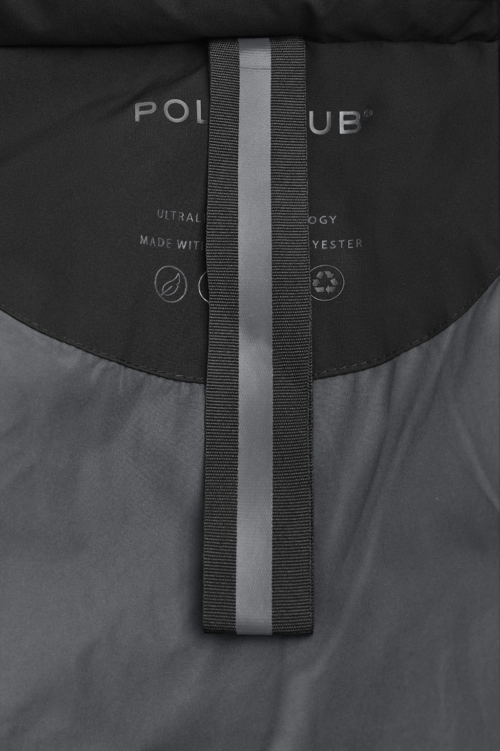 Abrigo de plumas Valberg negro con logo Polo Club - Image 10
