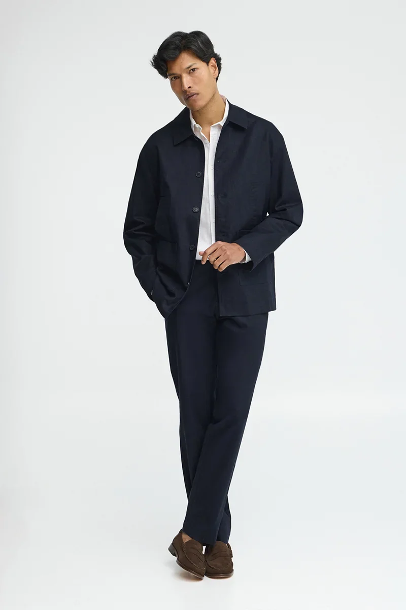 Chaqueta Wayne de cotolino azul marino Polo Club - Image 4