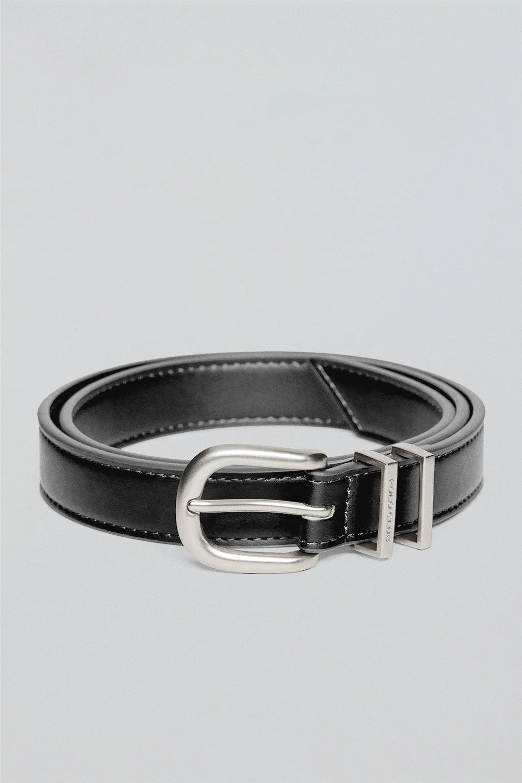 Cinturón Blossom negro con grabado Polo Club - Image 3