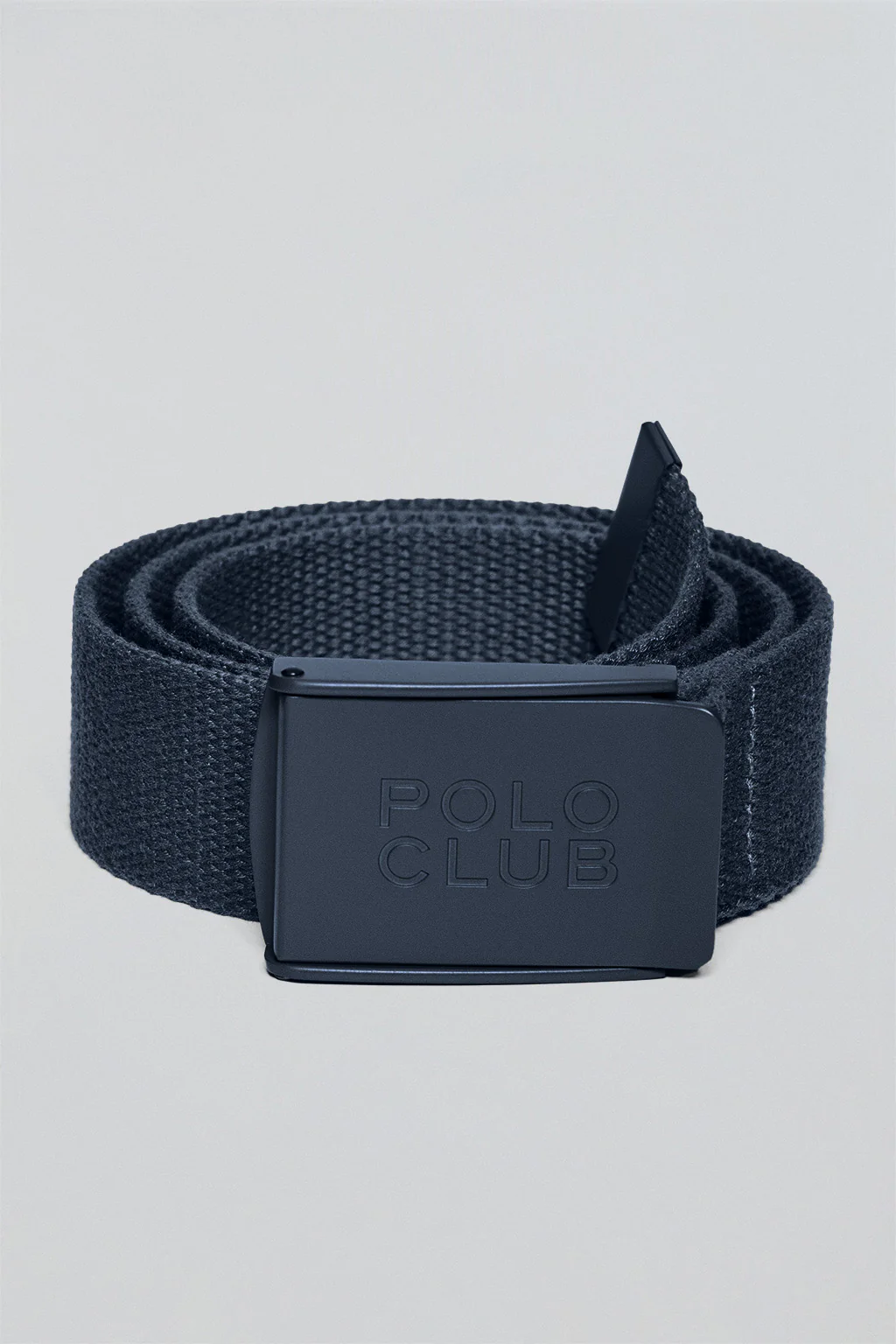 Cinturón Brahim azul marino canvas con hebilla logotipada - Image 6