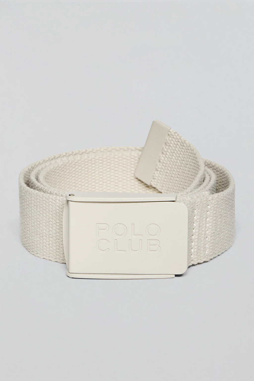 Cinturón Brahim beige canvas con hebilla logotipada - Image 5