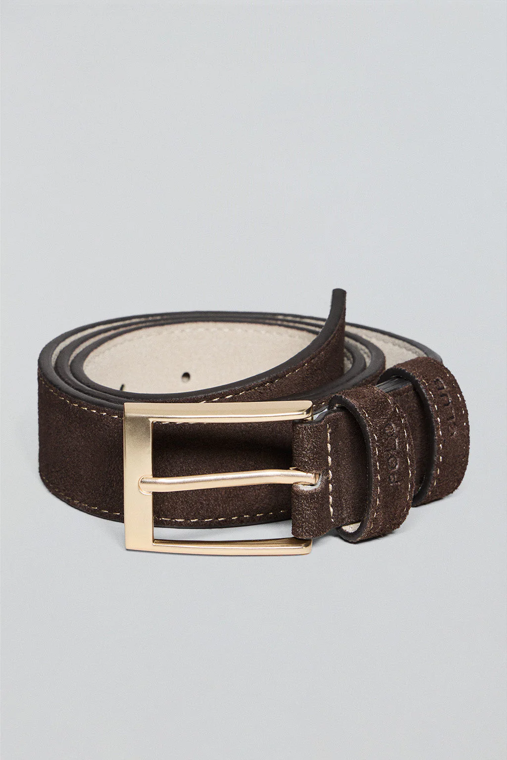 Cinturón Cesar de serraje marrón con detalles Polo  Club - Image 3