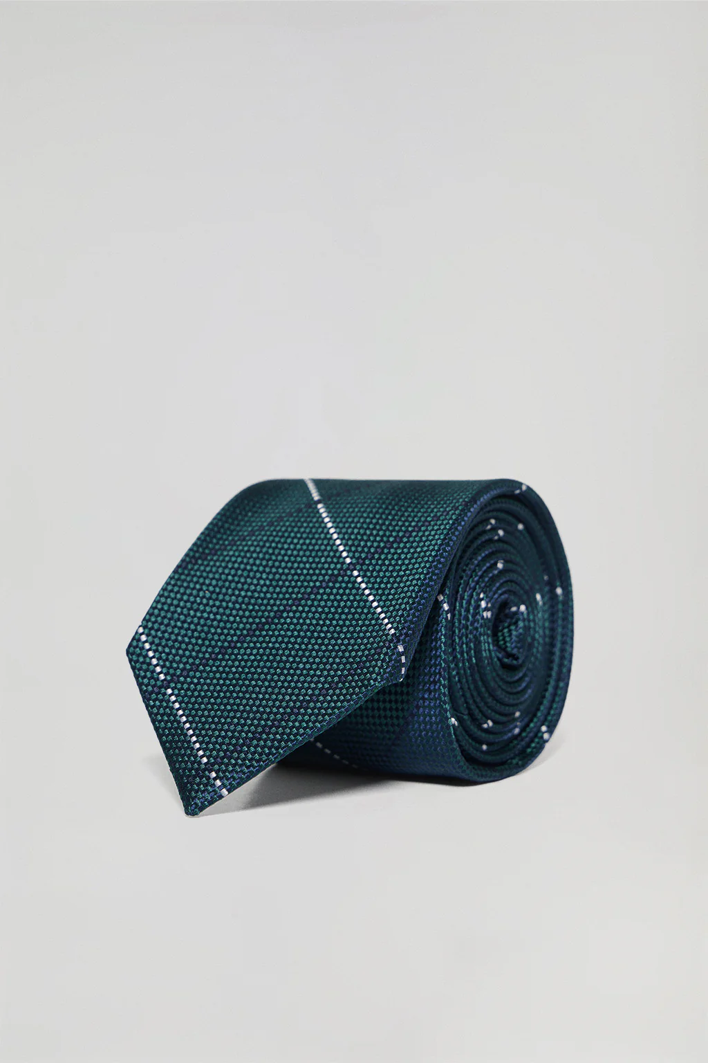 Corbata de seda diseño en rombo con logotipo Polo Club