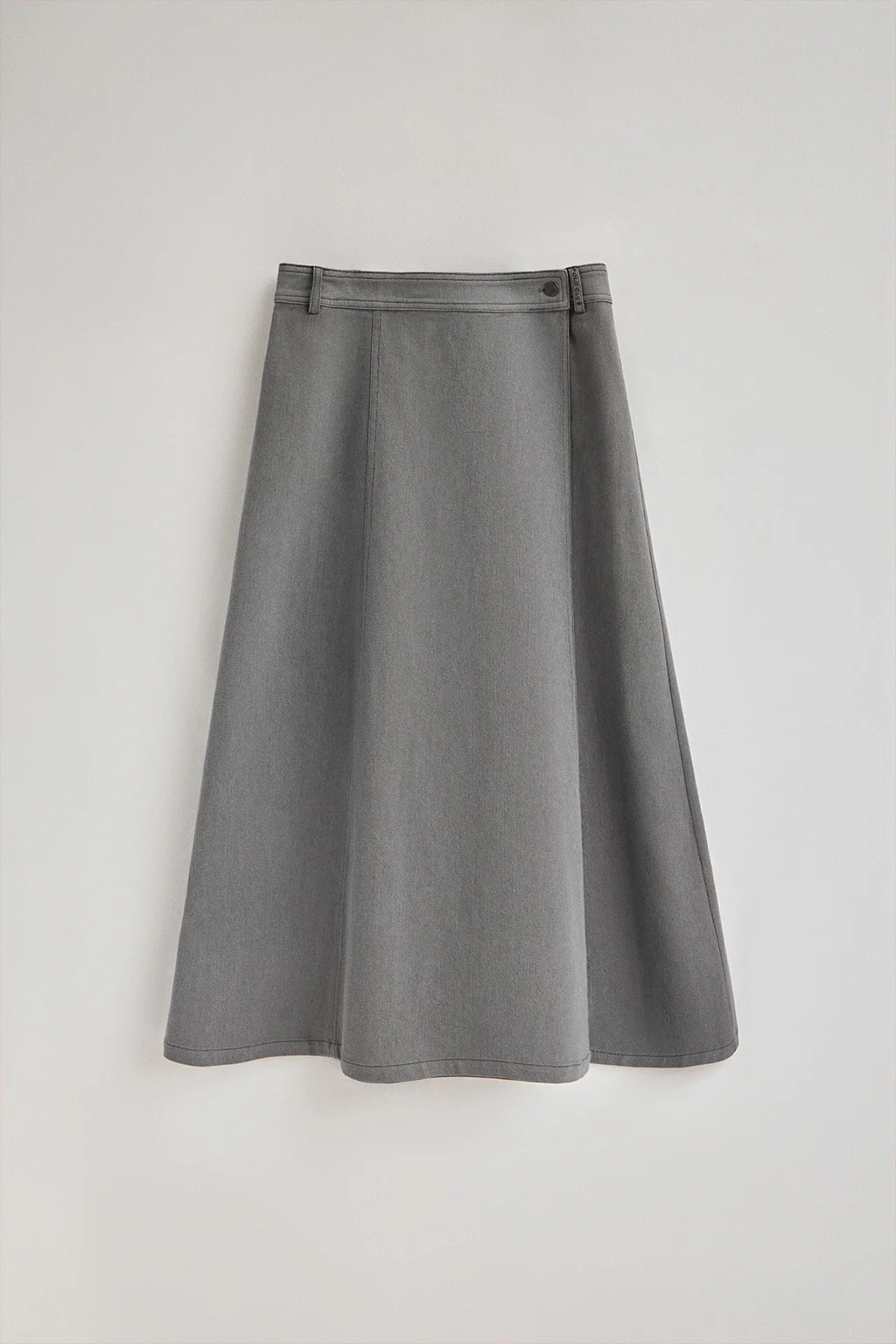 Falda Alisa vaquera gris con detalles Polo Club - Image 6