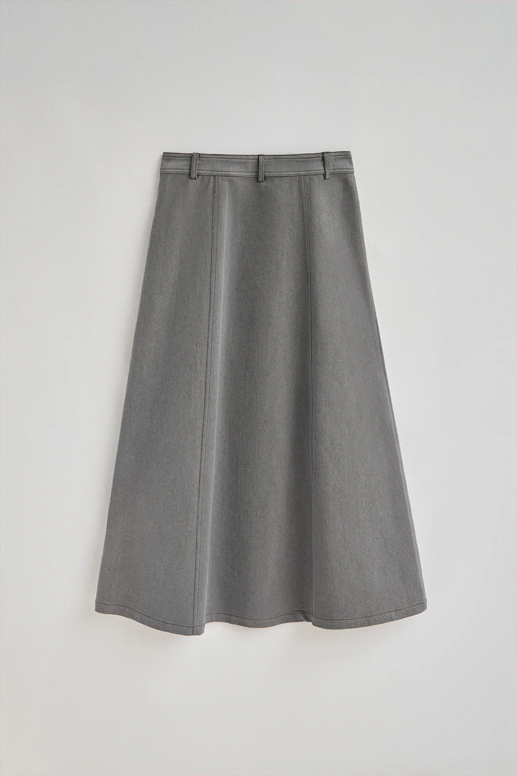 Falda Alisa vaquera gris con detalles Polo Club - Image 8