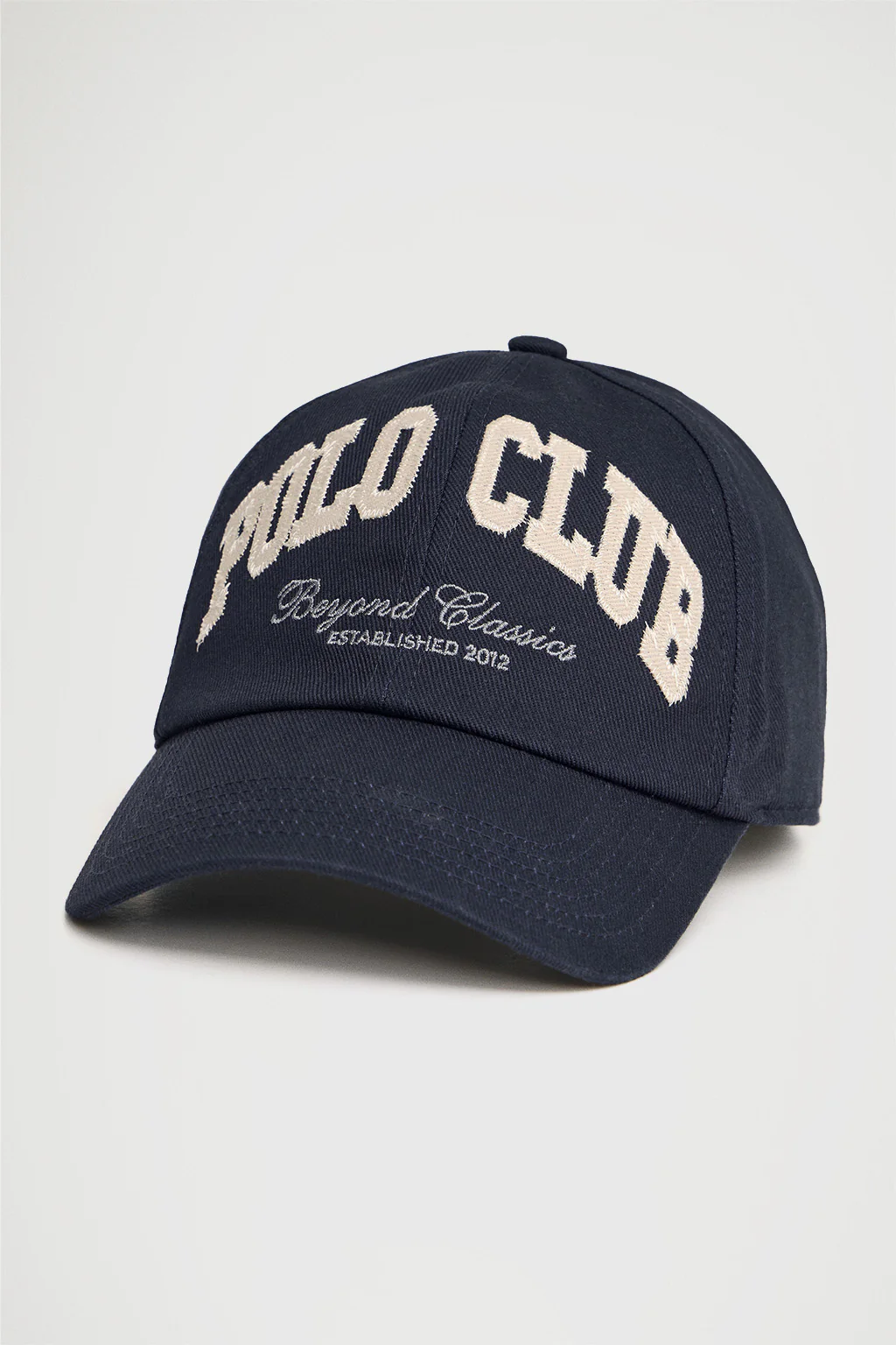 Gorra azul marino de seis paneles con logo Polo Club - Image 5