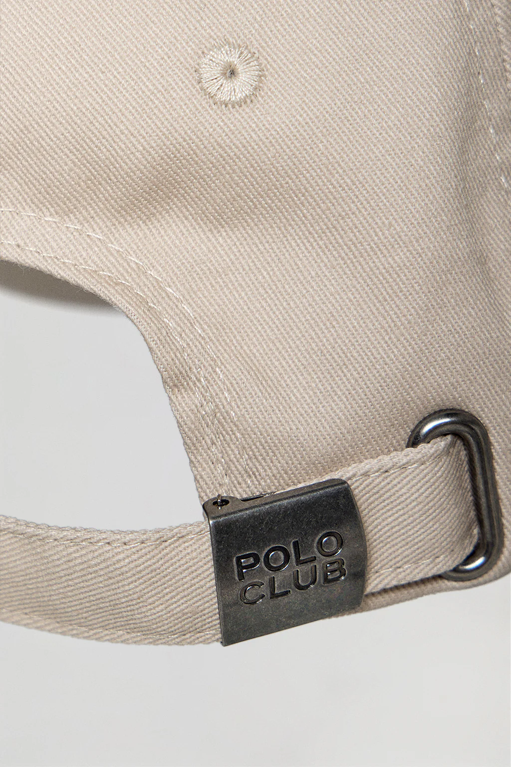 Gorra infantil beige con logo y bordado  Polo Club - Image 2