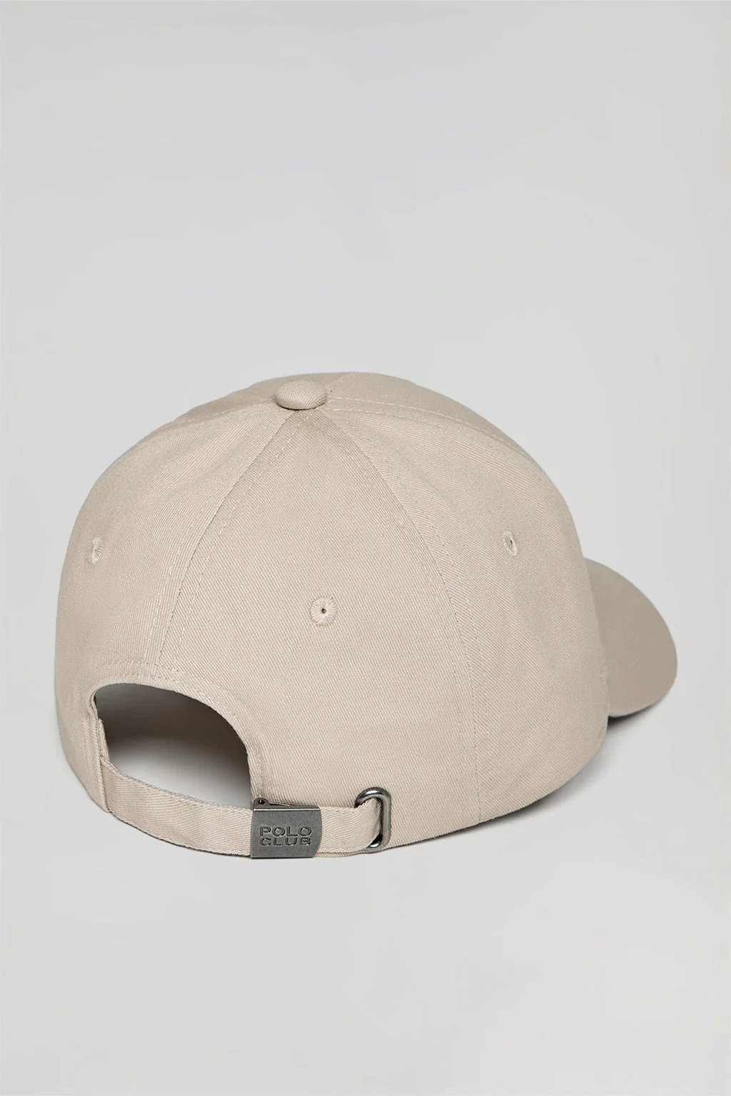 Gorra beige con logo engomado y print Polo Club - Image 3