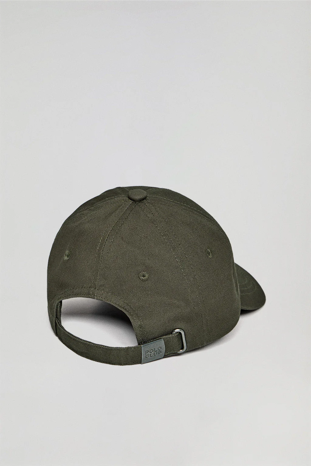Gorra infantil verde caqui con logo y bordado Polo Club - Image 2