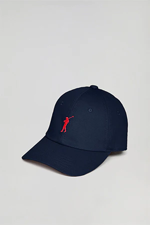 Gorra infantil azul marino con logo bordado Rigby Go - Image 6