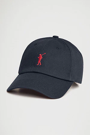 Gorra azul marino de seis paneles con logo Rigby Go - Image 6
