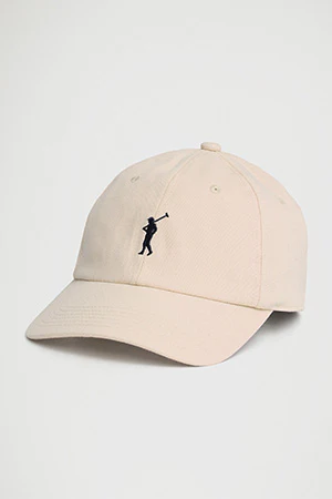 Gorra beige claro de seis paneles con logo Rigby Go - Image 6
