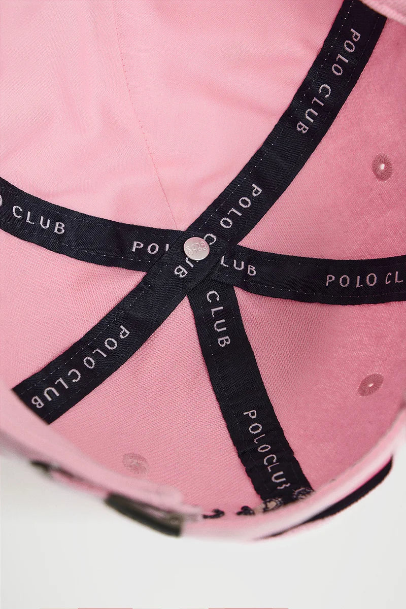 Gorra rosa de seis paneles con logo Rigby Go - Image 3