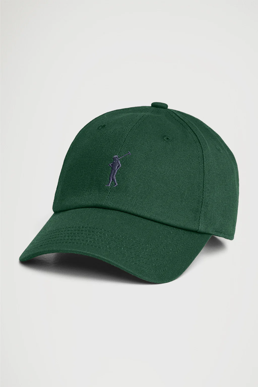 Gorra verde botella de seis paneles con logo Rigby Go - Image 5