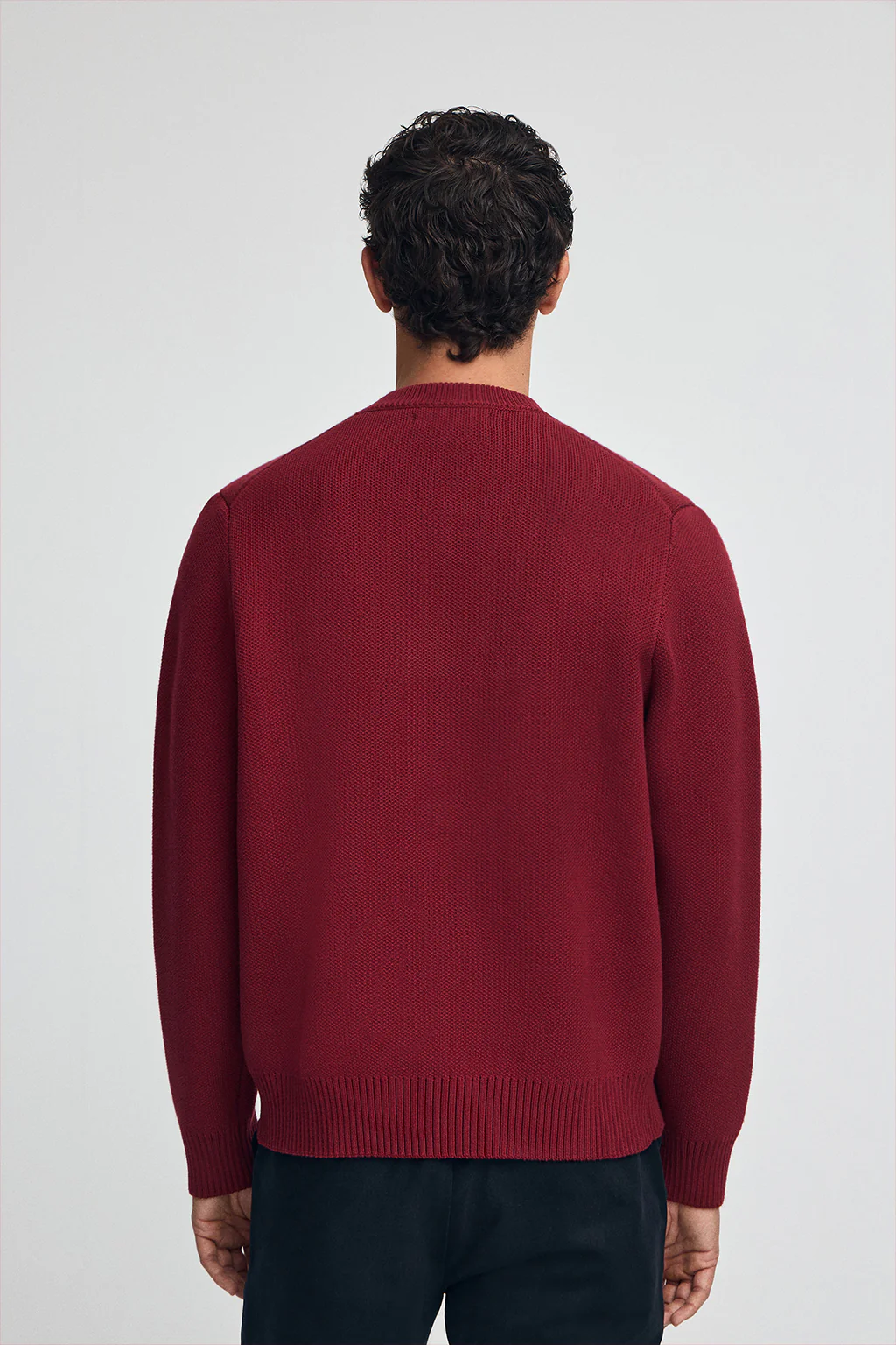 Jersey granate de punto con logo Polo Club en contraste - Image 6