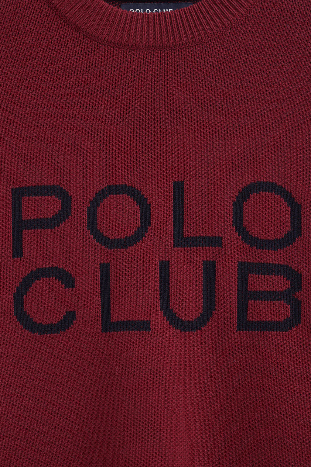 Jersey granate de punto con logo Polo Club en contraste - Image 8