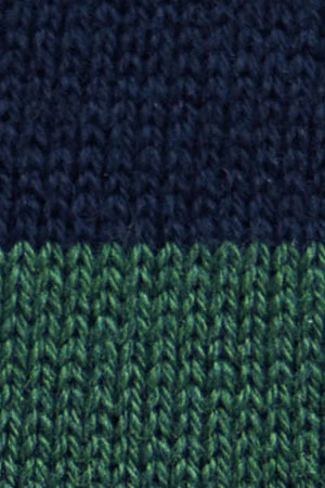 Jersey de rayas azul marino y verde botella con cuello polo y parche Polo Club - Image 10