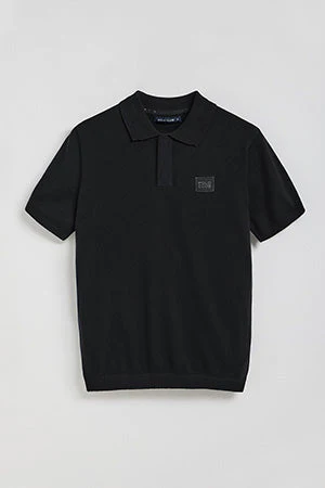 Polo de punto color negro de manga corta y logo Polo Club - Image 11