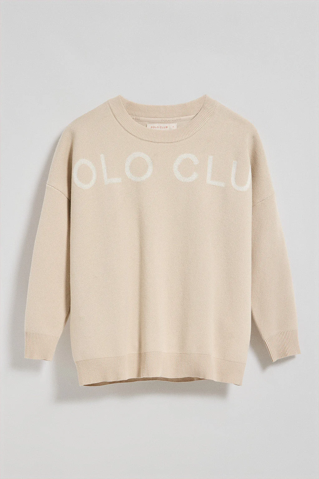 Jersey Gia de punto beige con logotipo Polo Club - Image 6