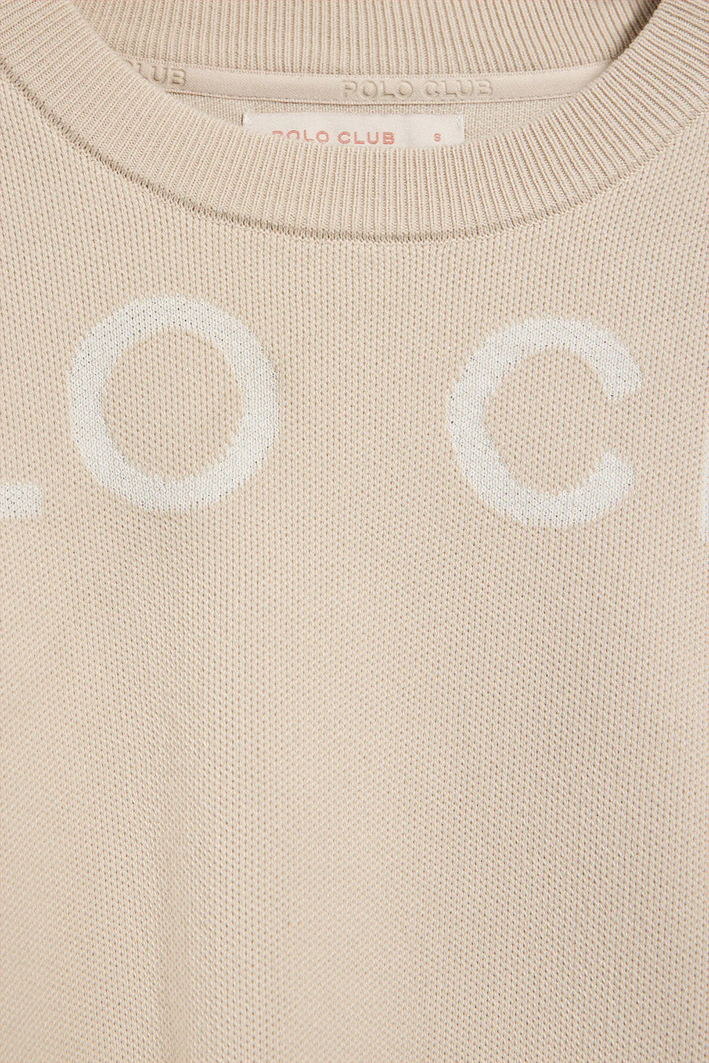 Jersey Gia de punto beige con logotipo Polo Club - Image 7