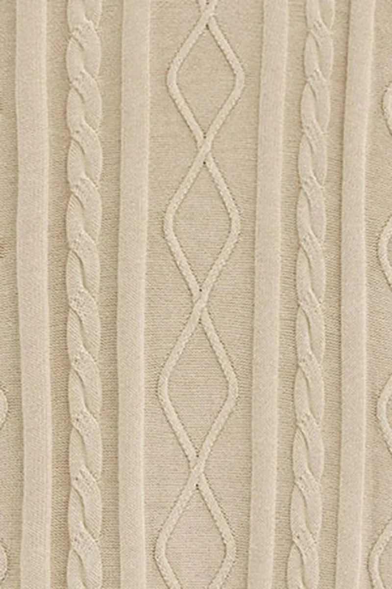 Jersey beige trenzado con bordado en relieve Established 2012 Polo Club - Image 11
