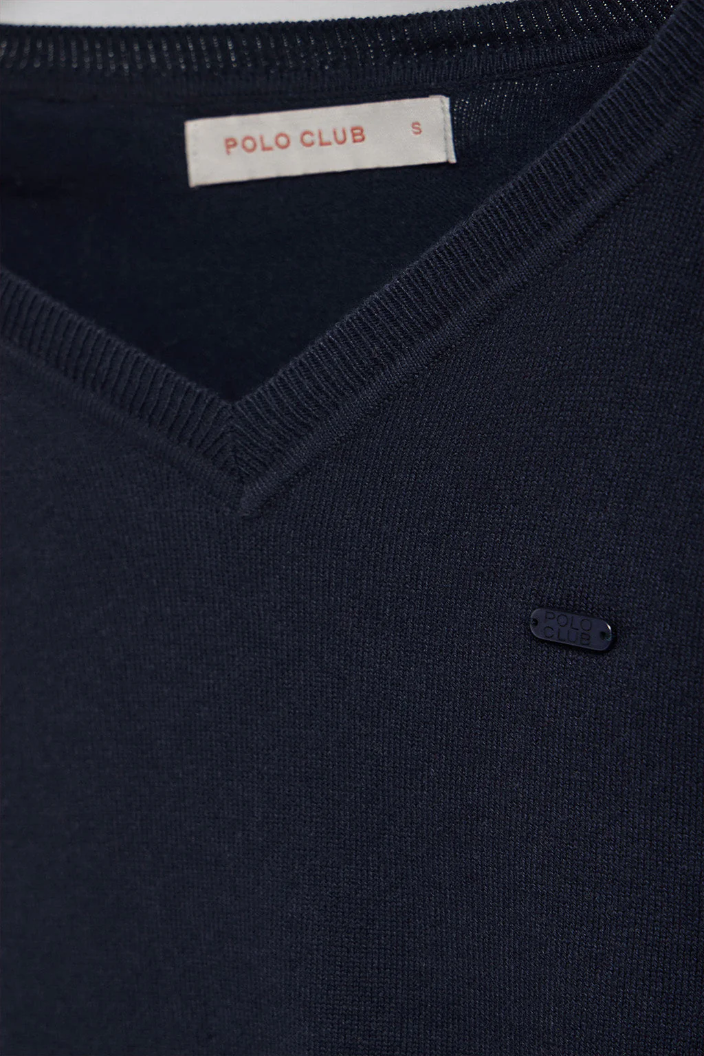 Jersey de punto Katniss azul marino con detalle de botón nacarado Polo Club - Image 8