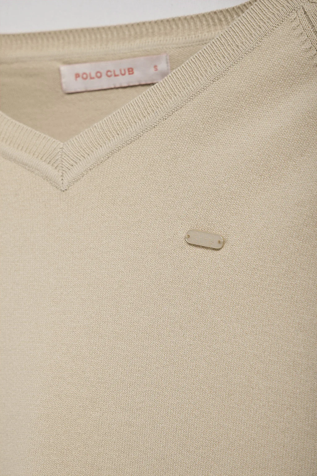 Jersey de punto Katniss beige con detalle de botón nacarado Polo Club - Image 10