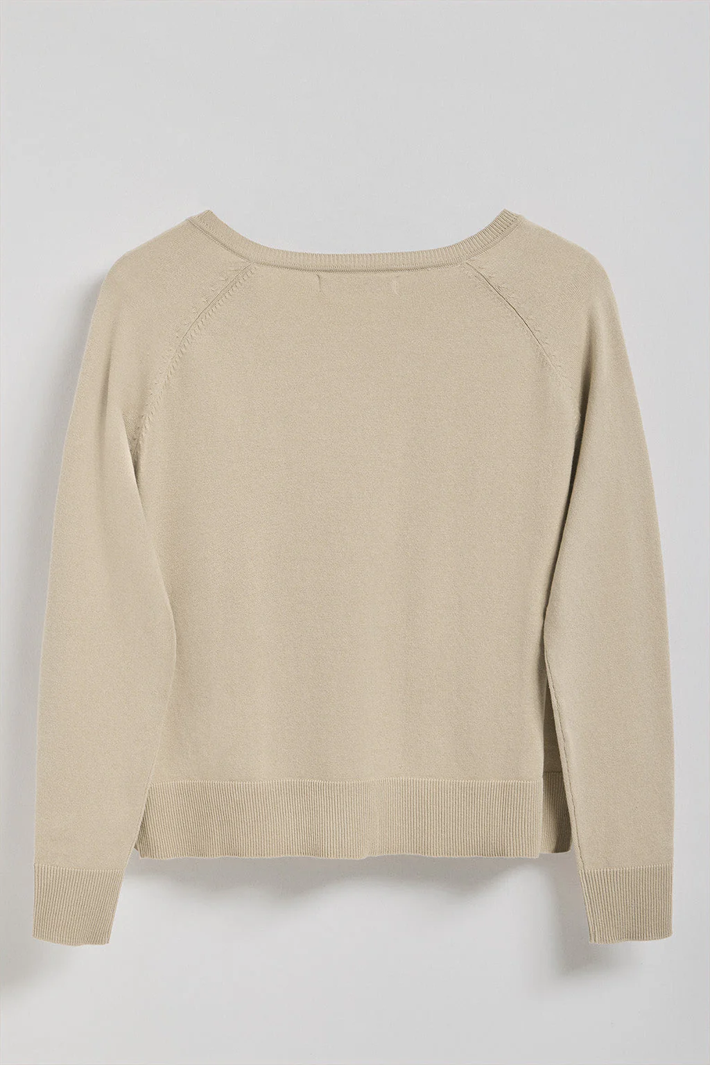 Jersey de punto Katniss beige con detalle de botón nacarado Polo Club - Image 11