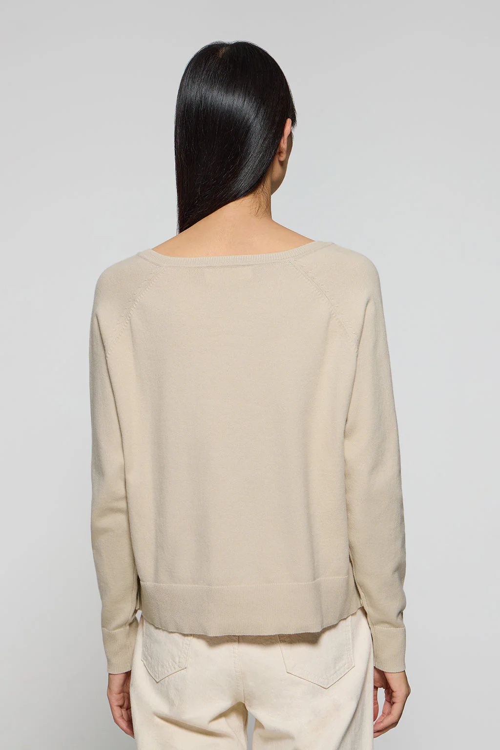 Jersey de punto Katniss beige con detalle de botón nacarado Polo Club - Image 8