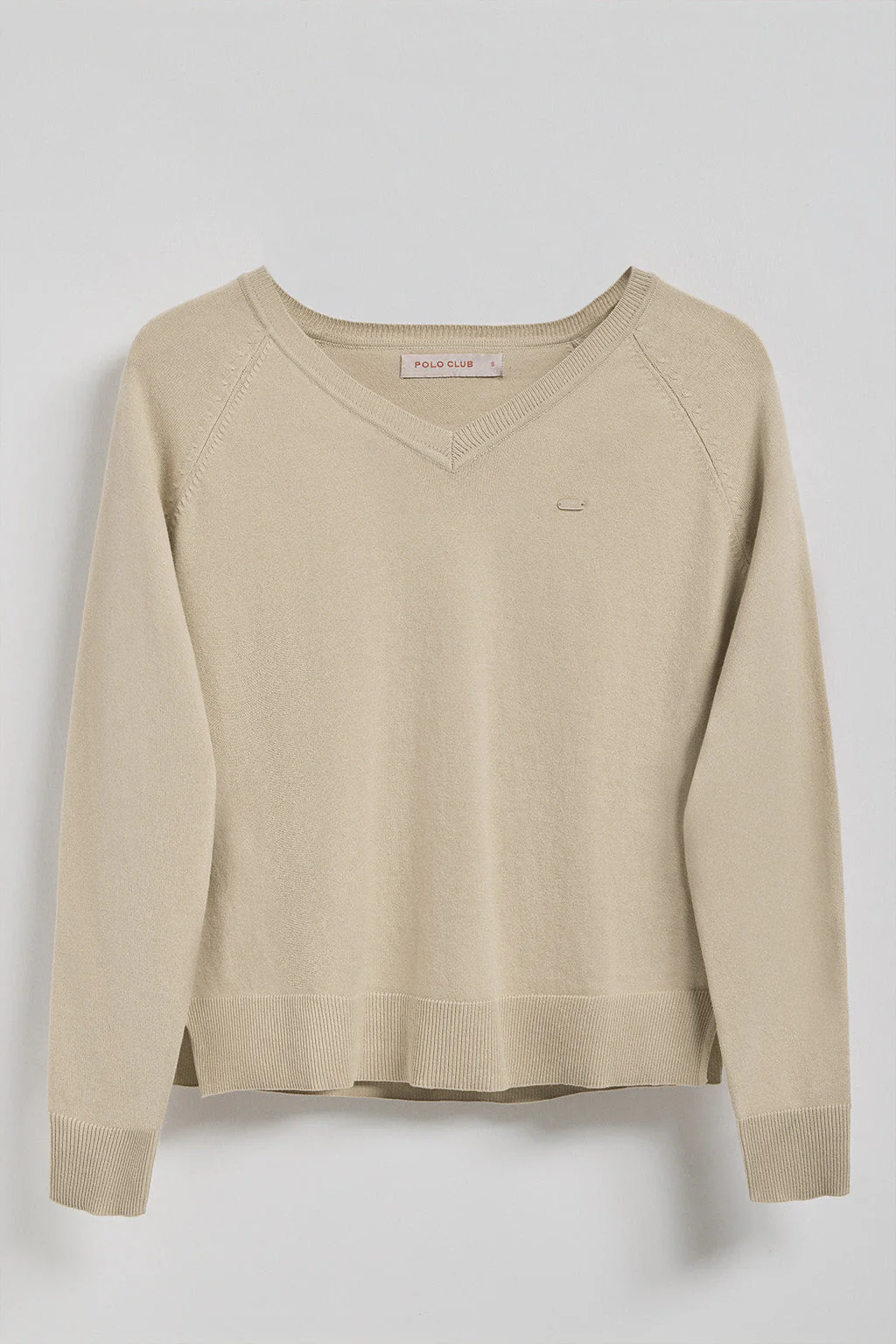 Jersey de punto Katniss beige con detalle de botón nacarado Polo Club - Image 9