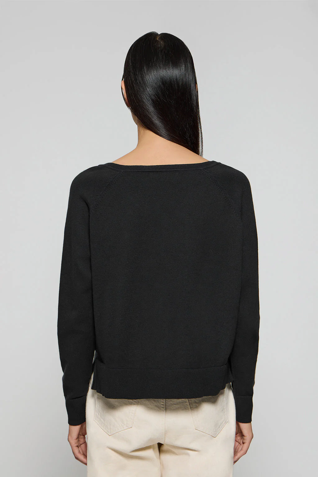 Jersey de punto Katniss negro con detalle de botón nacarado Polo Club - Image 7