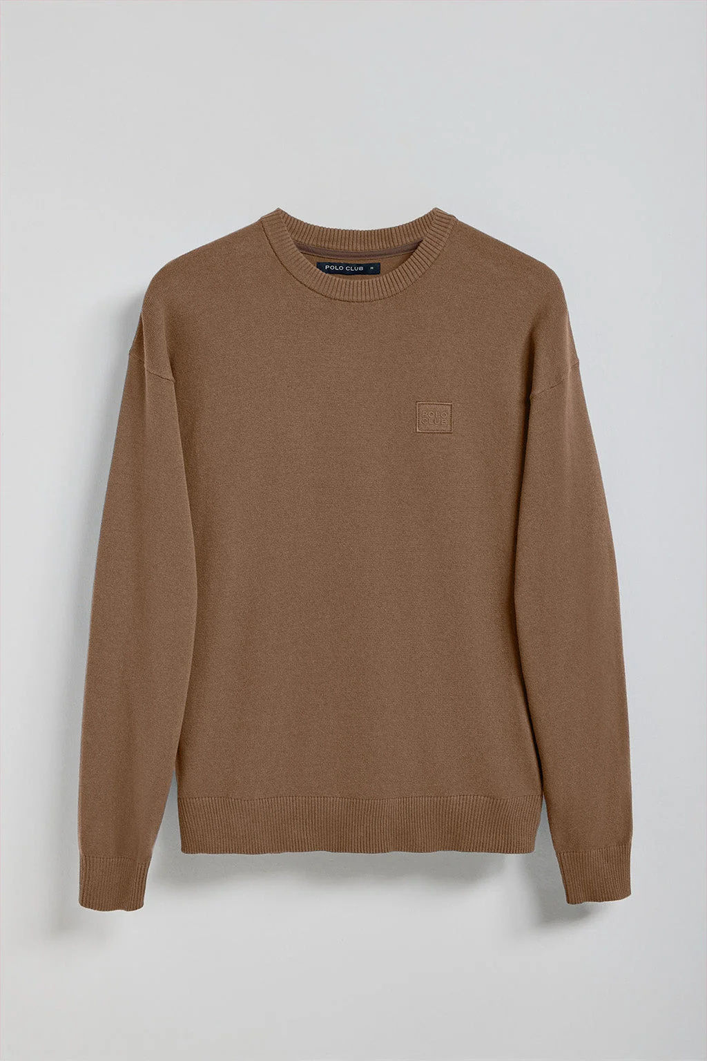 Jersey de punto Keith marrón de cuello redondo y detalles Polo Club - Image 11