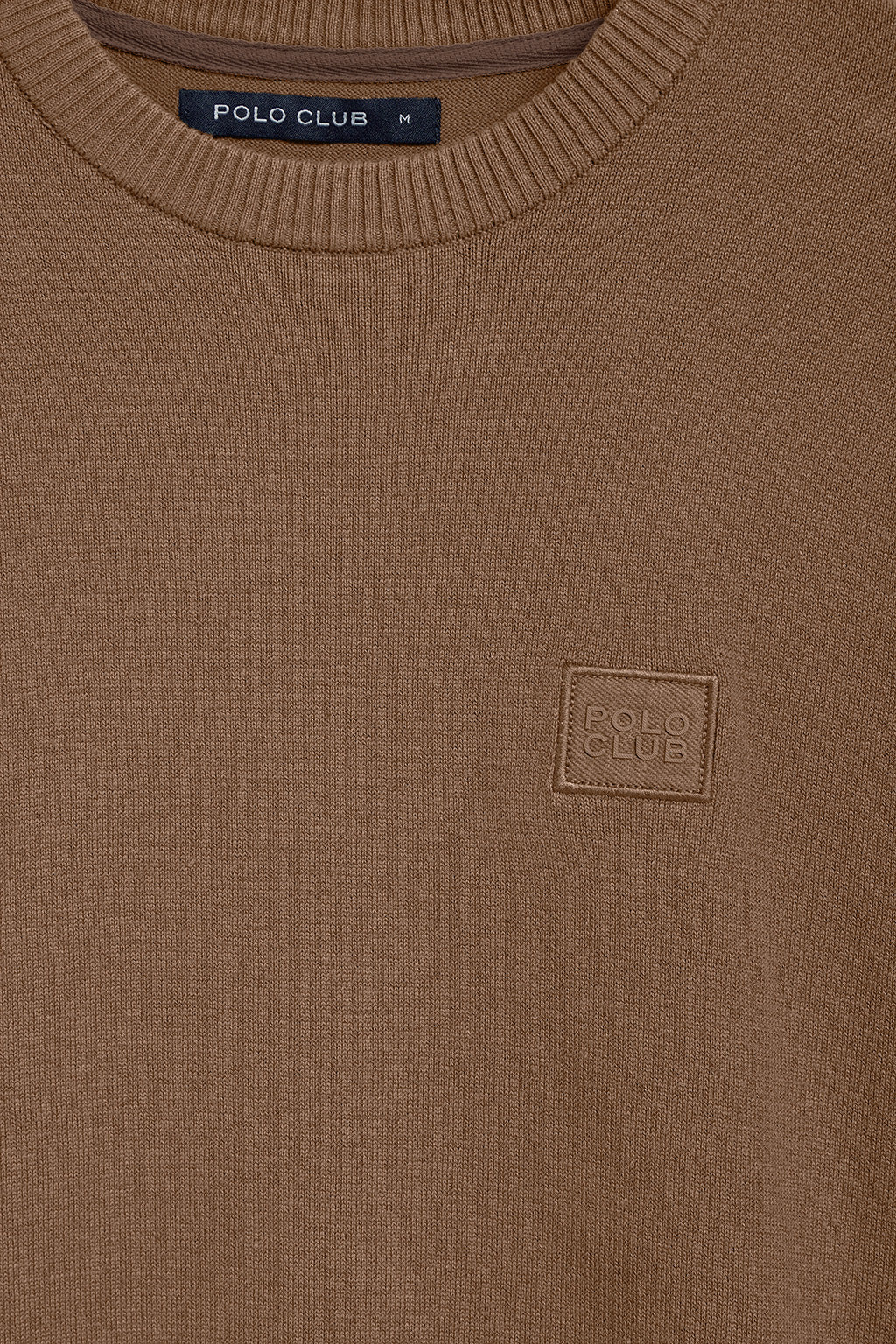 Jersey de punto Keith marrón de cuello redondo y detalles Polo Club - Image 9