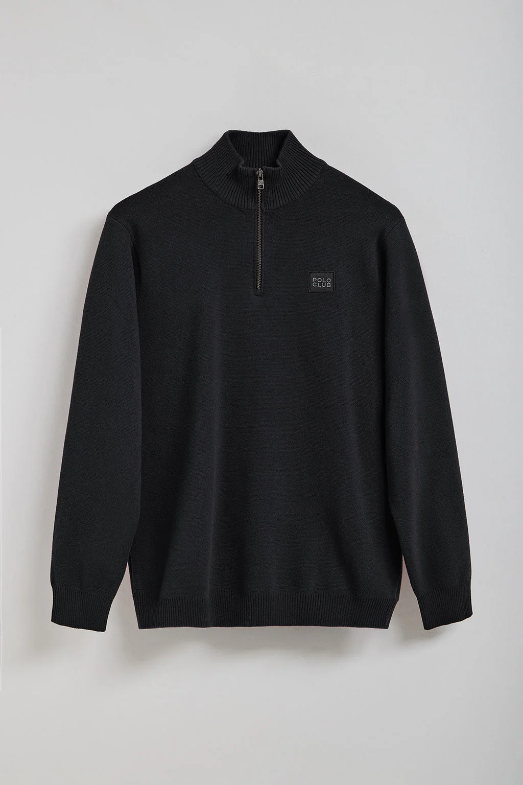 Jersey de punto Koda negro con cremallera y detalles Polo Club - Image 10